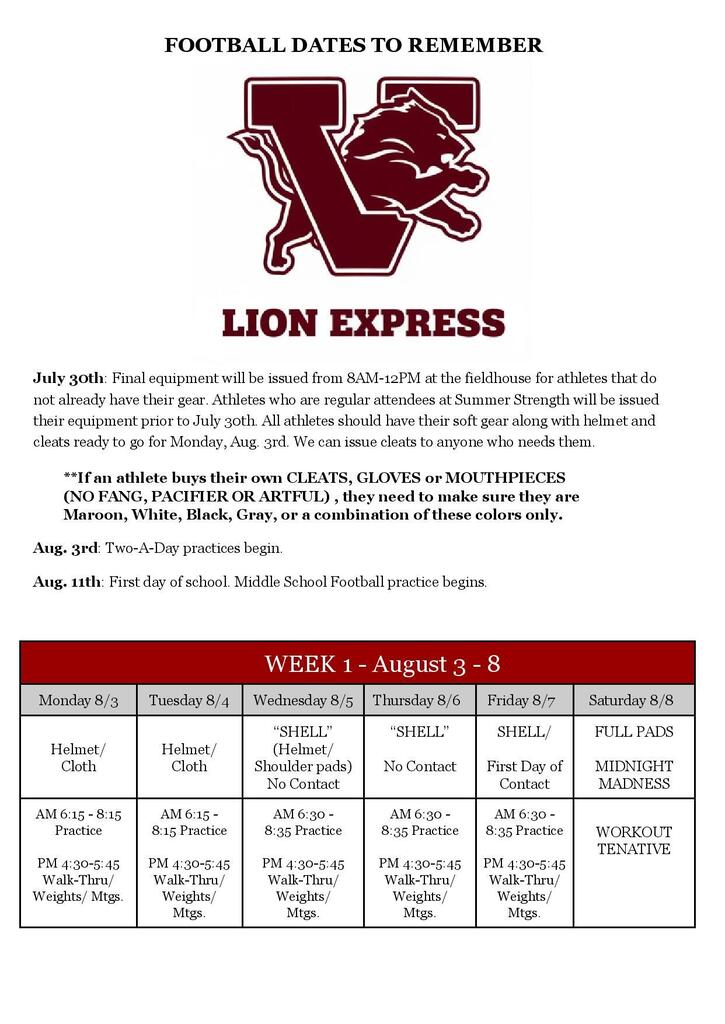 football special dates 2026 1