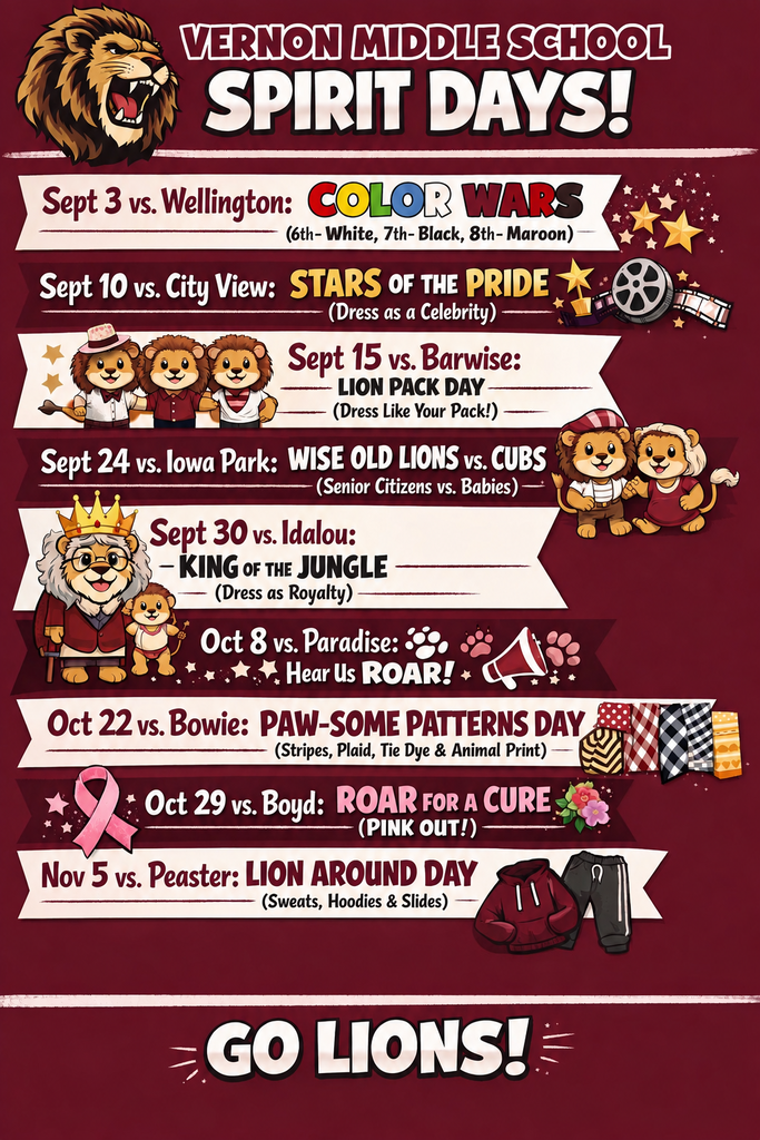 VMS spirit days 2026