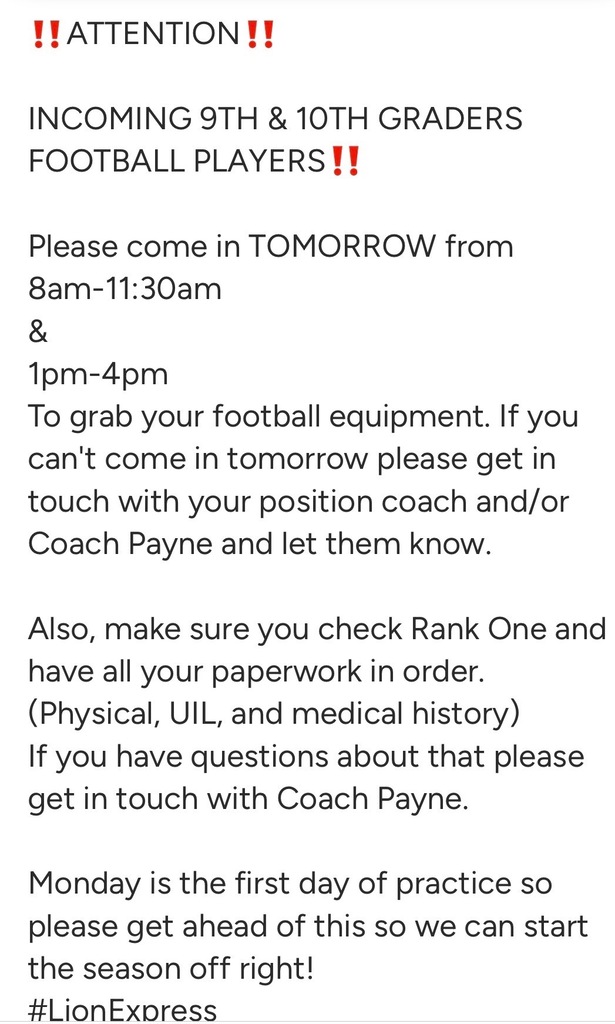 equipment pick up football