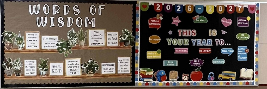 students with education bulletin board2