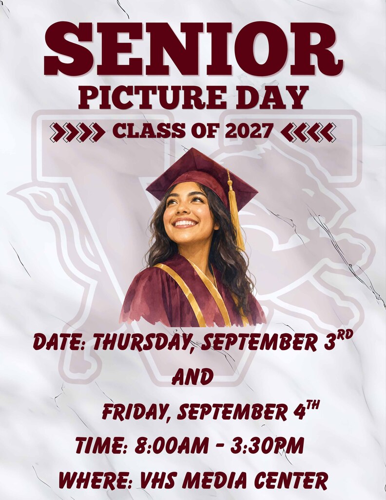 vhs senior picture day 2026