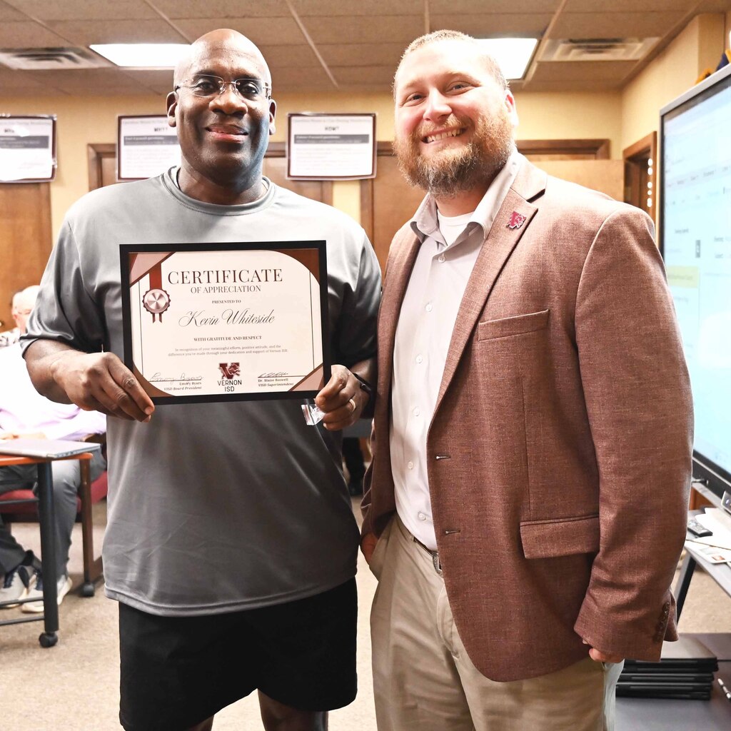 kevin whiteside recognized