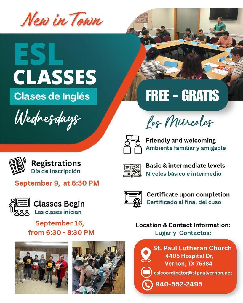 ESL adult classes