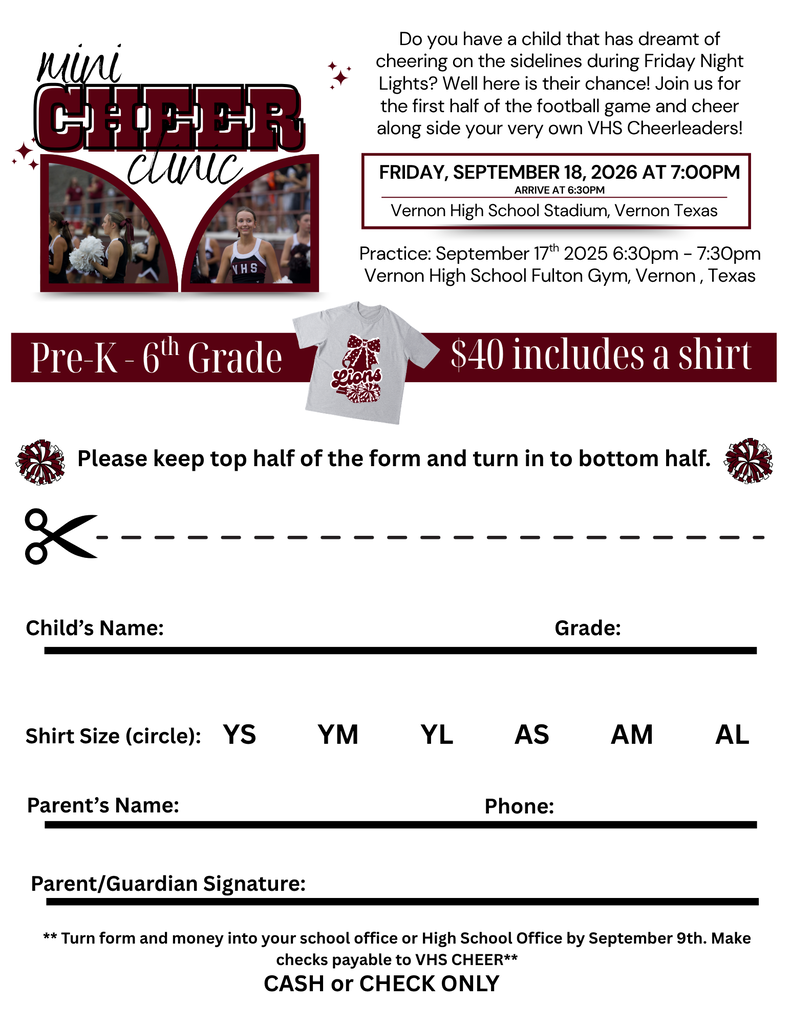 mini cheer clinic