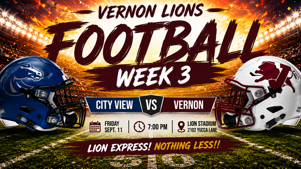 city view at vernon football