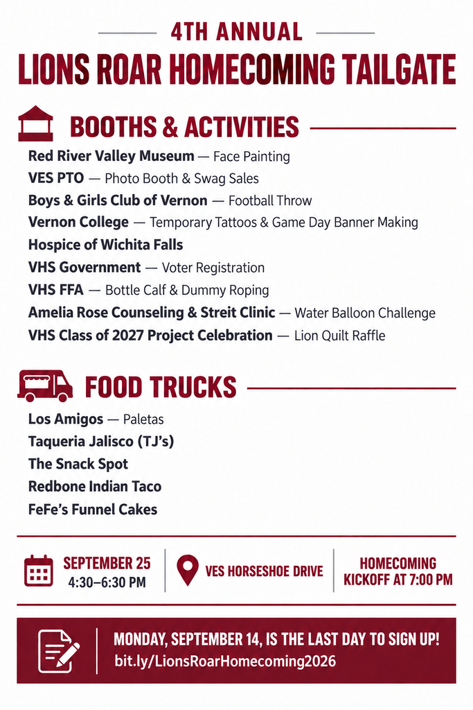 Lions Roar Homecoming Tailgate