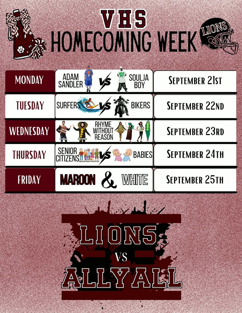 homecoming week dress up
