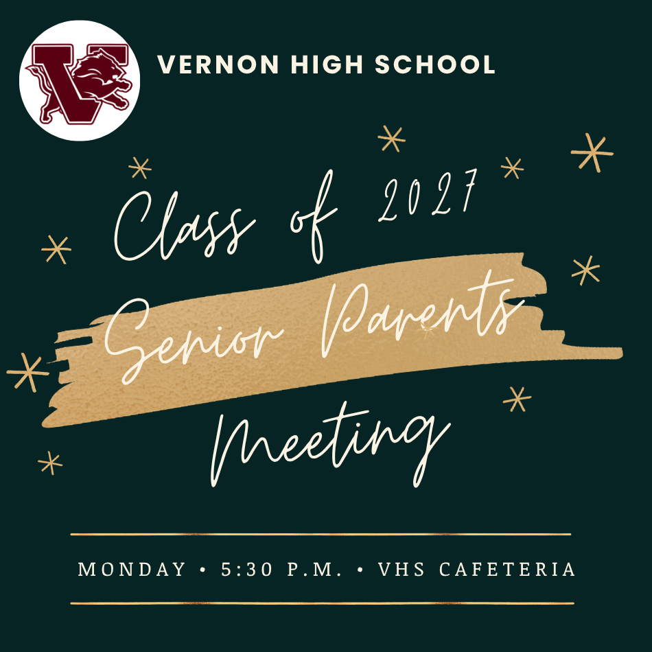 senior parent meeting oct 12