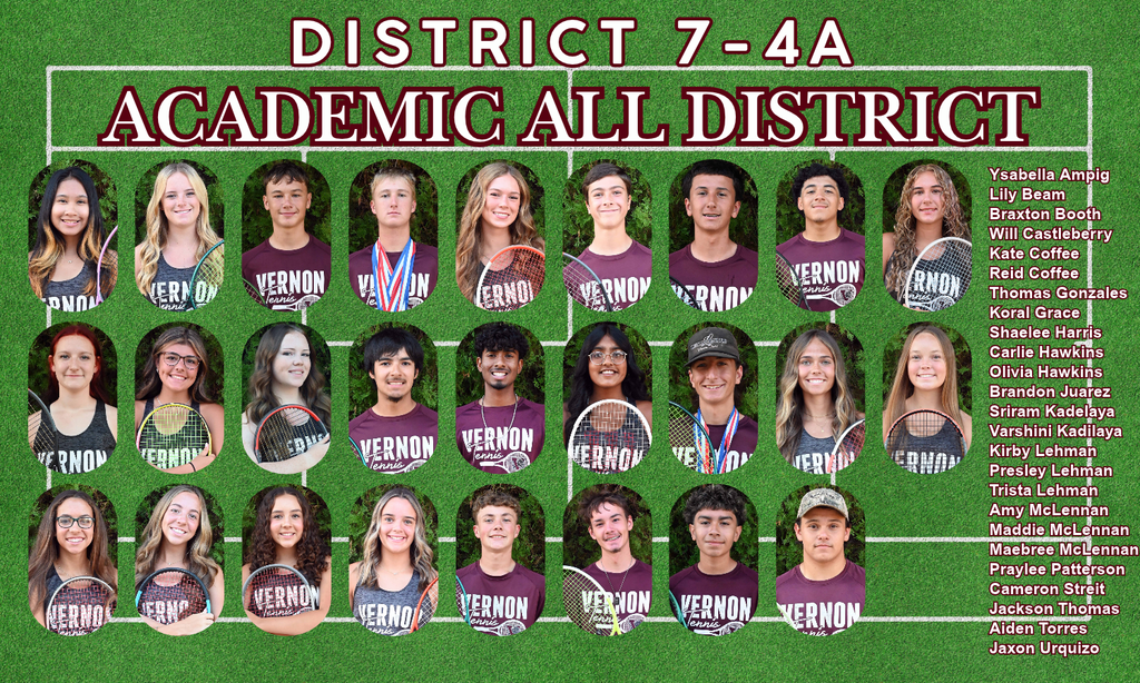 academic all district tennis 2026