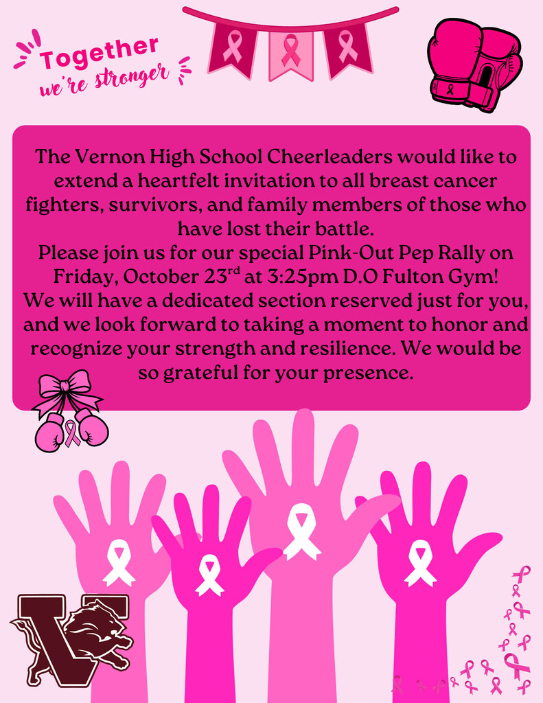 breast cancer survivor pep rally