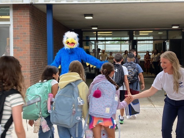 Students arrive