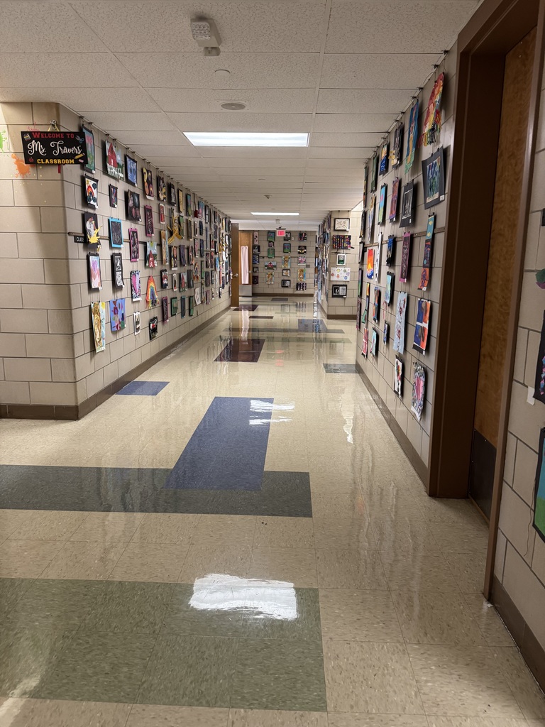 Art in hallway