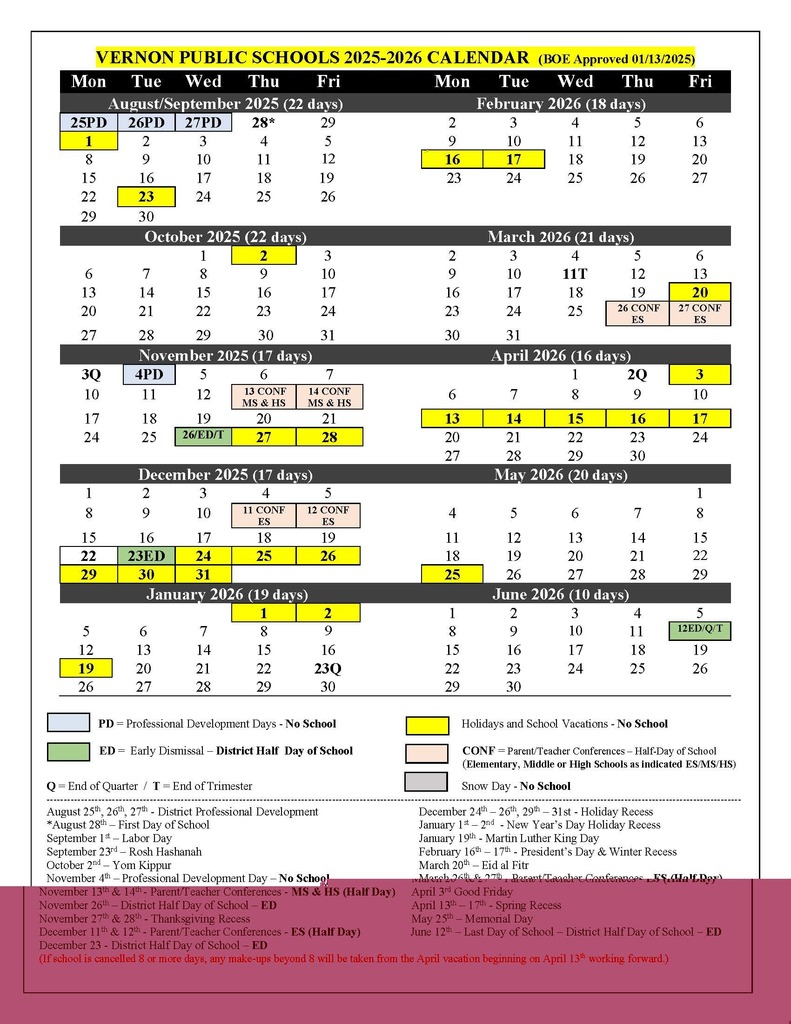 School Calendar