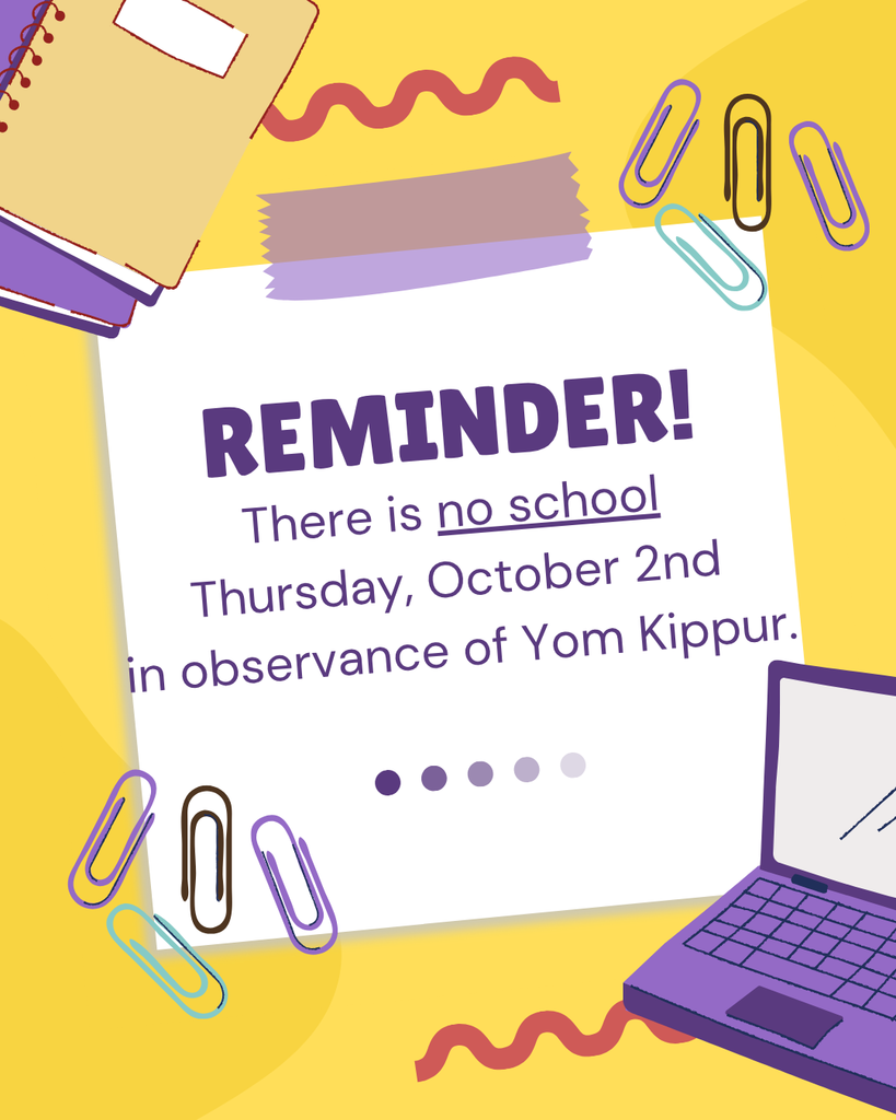 No school Thursday, October 2nd