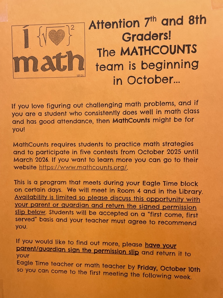 MathCounts Informational Flyer