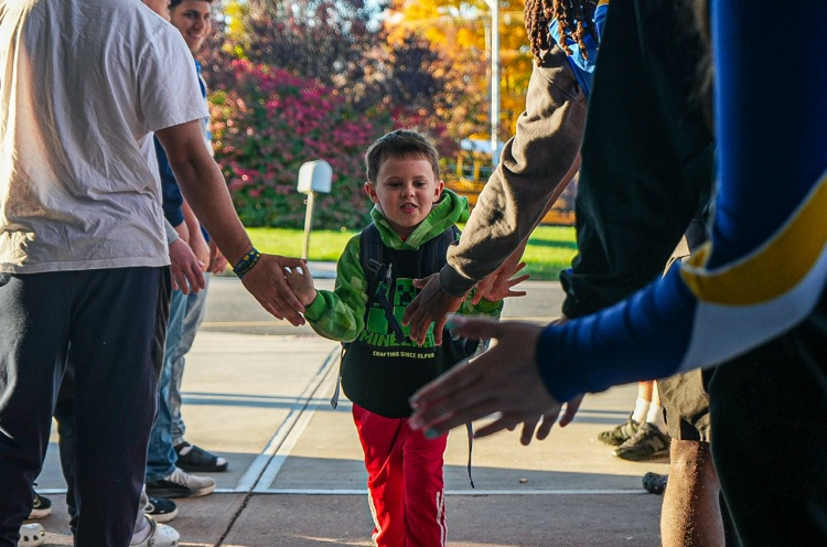 football visit to CRS