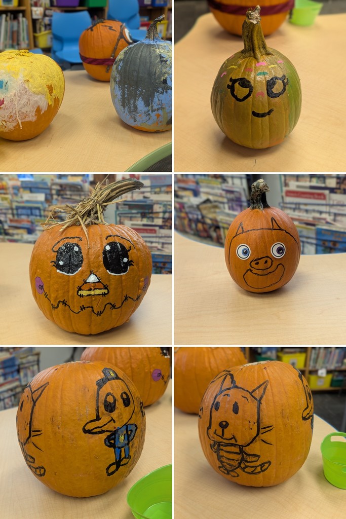 Pumpkins inspired by book characters