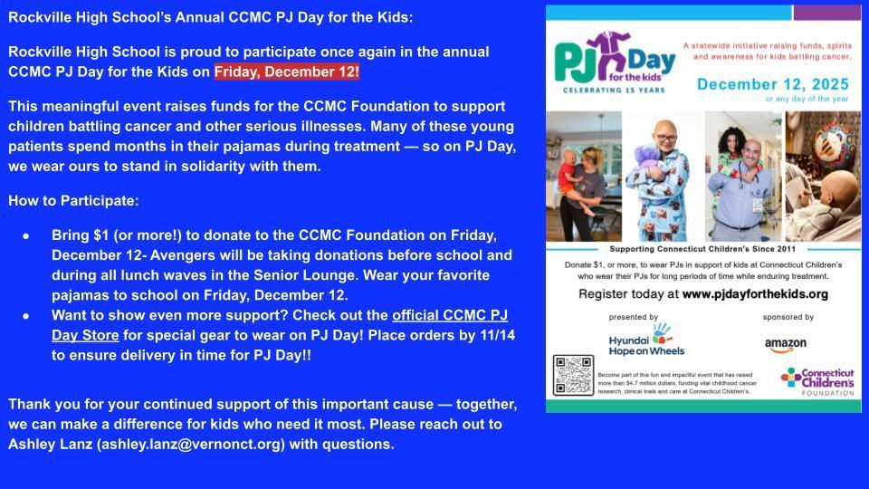 CCMC PJ Day For The Kids