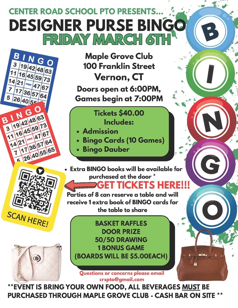 CRS PTO Purse Bingo