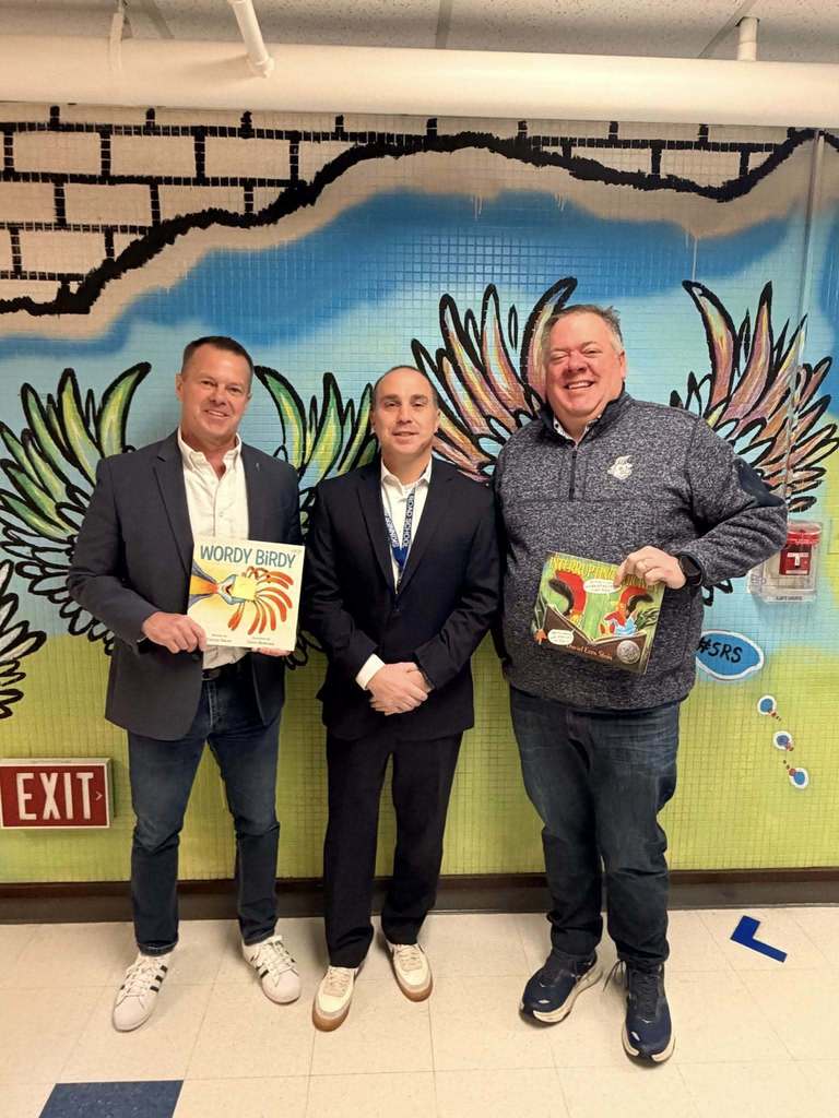 Visitors from the community reading for Read Across America Week