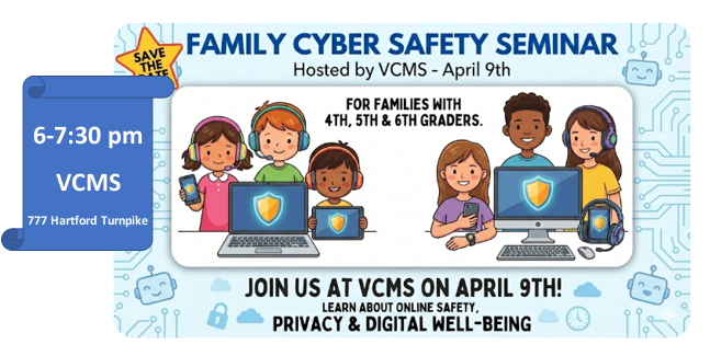 cyber safety event April 9 at vcms