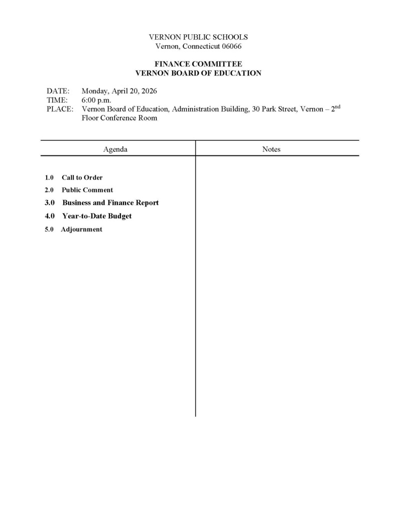 Finance Committee 4/20/26
