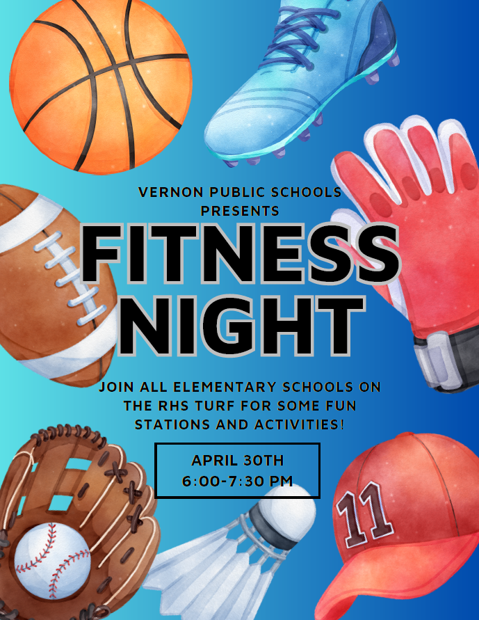 Family Fitness Night, April 30th 6-7:30 at RHS field