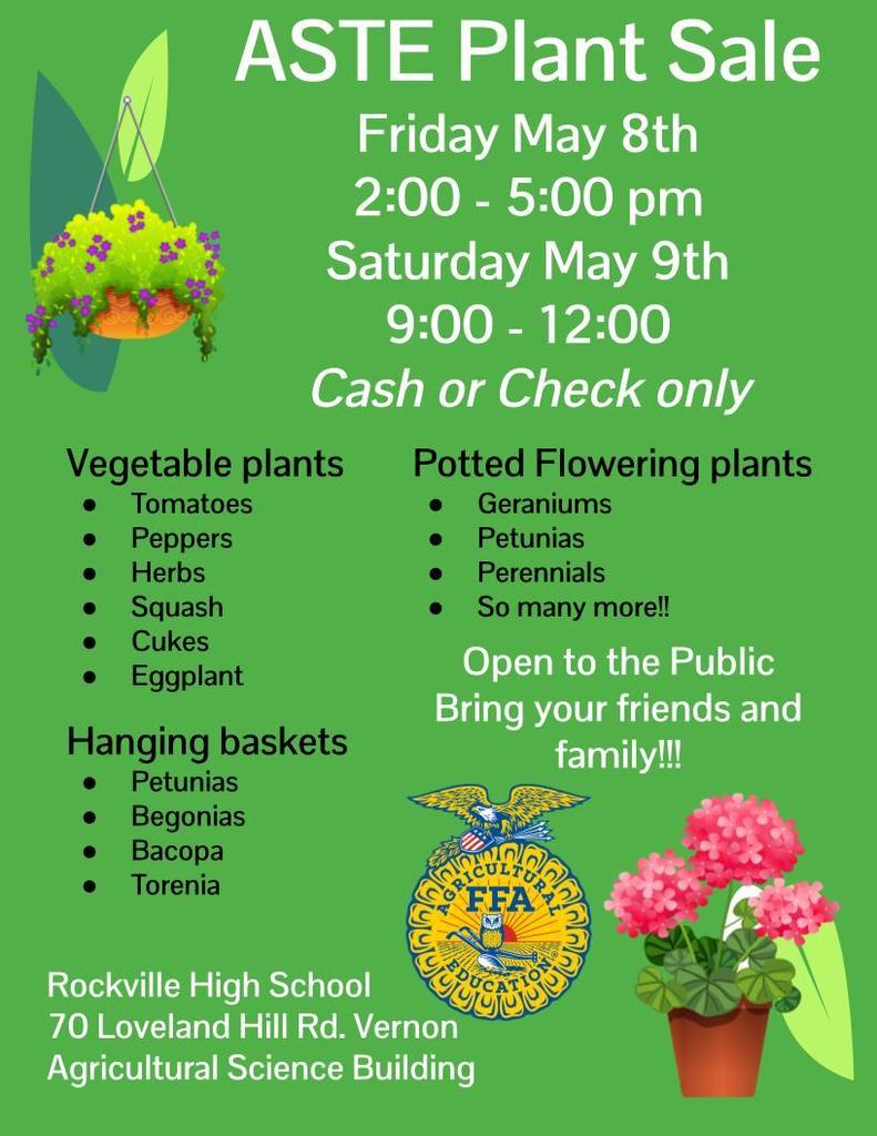 ASTE Plant Sale