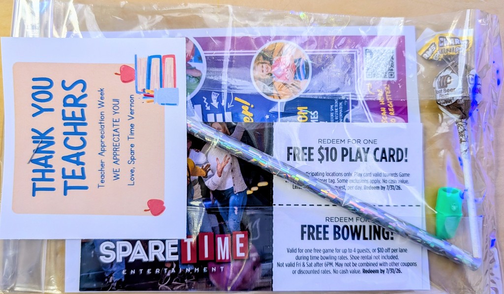 spare time goodie bag