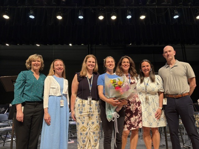 Mrs. Stein with elementary admin.
