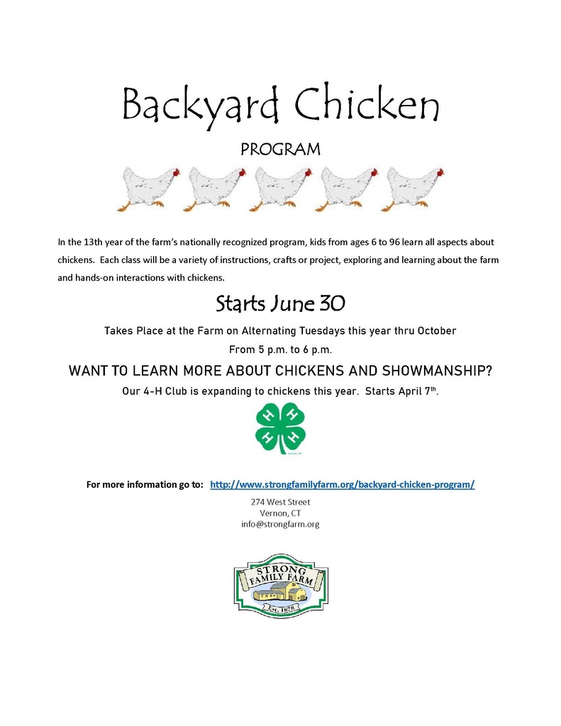 Backyard Chicken Program