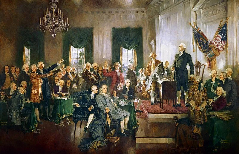 painting of Constitutional Convention members