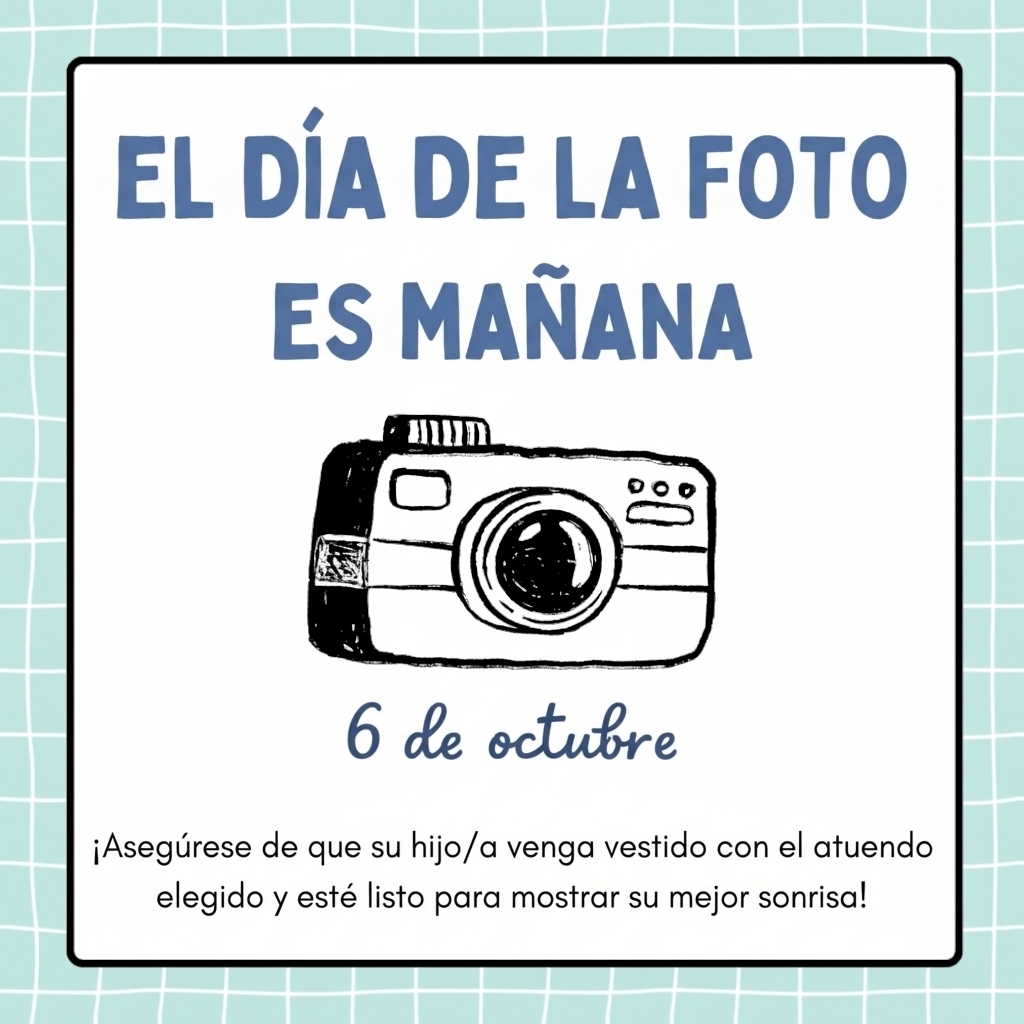 picture day reminder translated