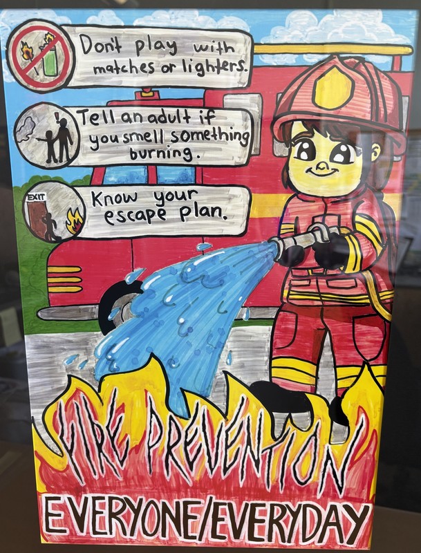 Jamie's fire prevention poster