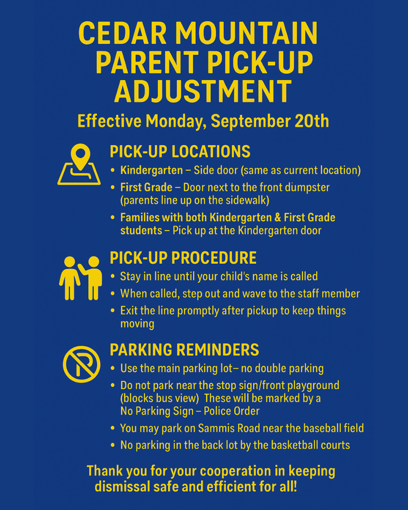 parking announcement 