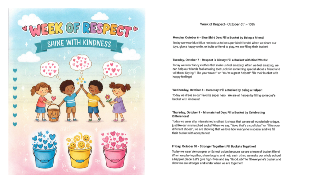 Week of Respect Schedule