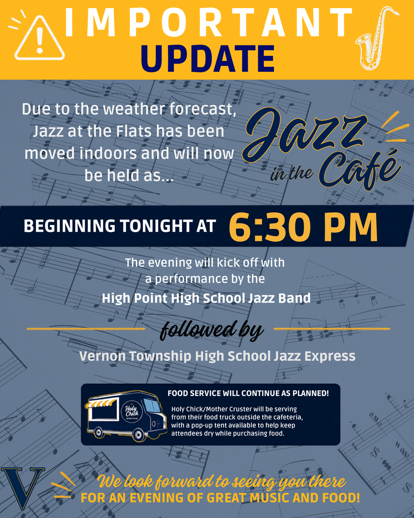 Important update: Jazz location has been moved indoors