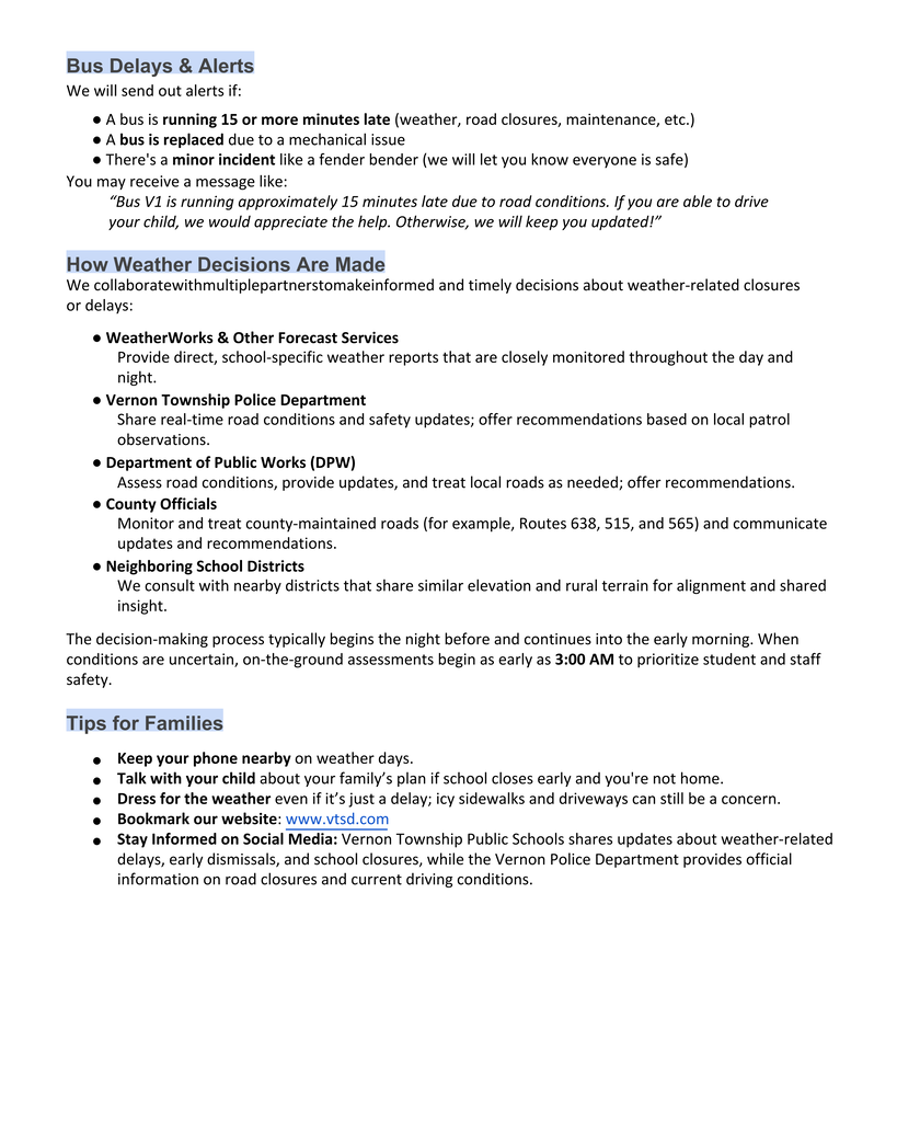 Bus Delay and Alerts,