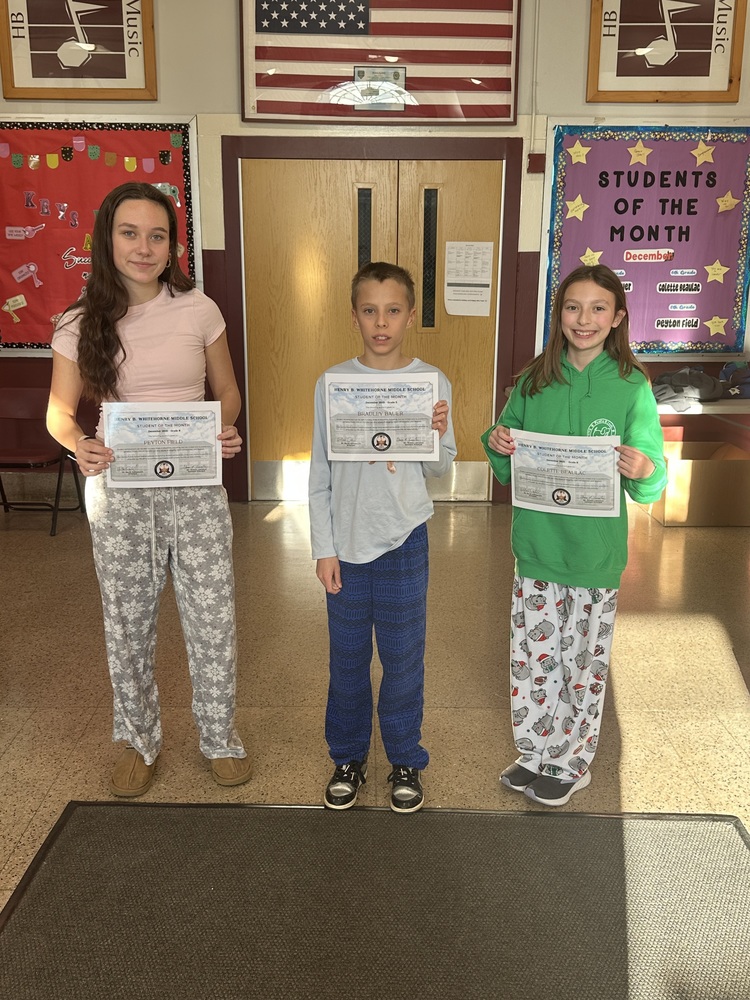 December 2025 Students of the Month