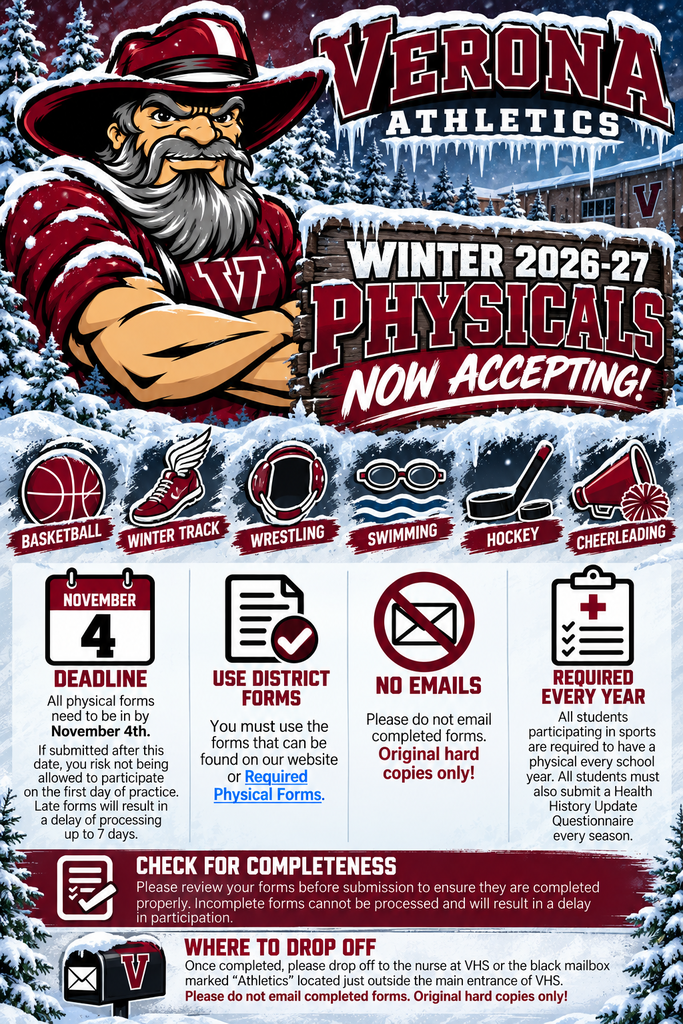 Winter Athletics Physicals