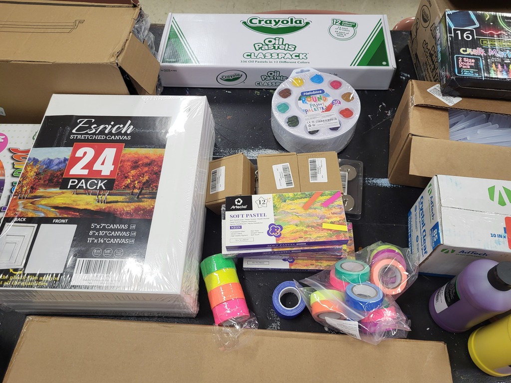 Supplies purchased with Grant money.