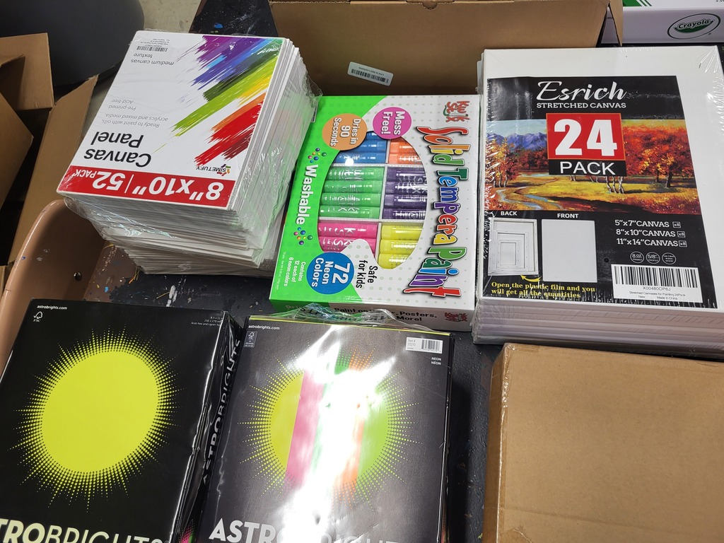 Supplies purchased with Grant money.