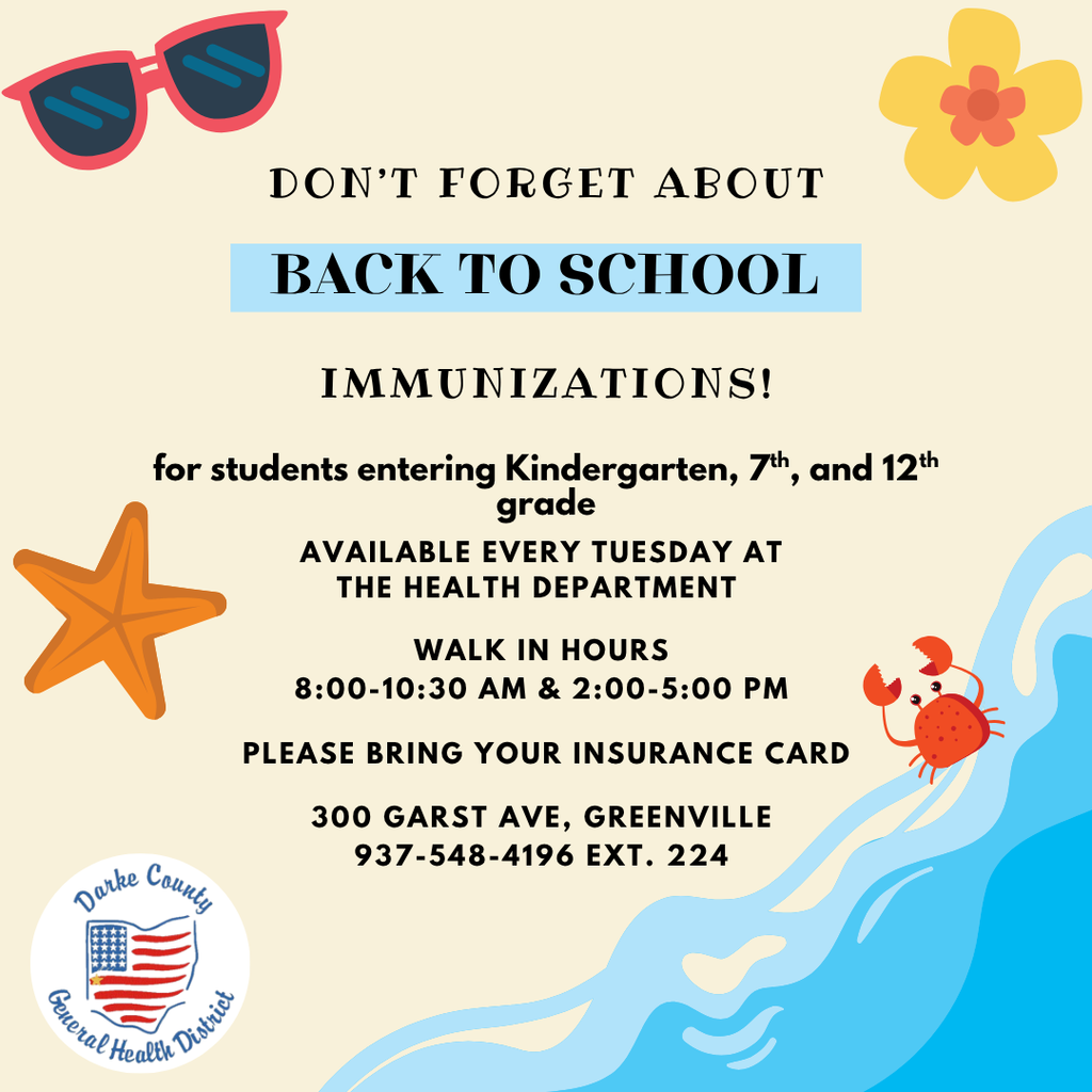 Back to School Immunizations