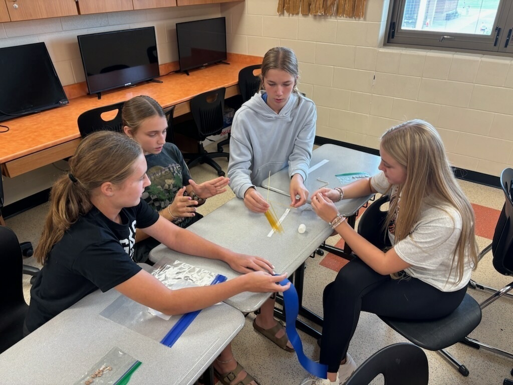 Mrs. Kauflin visits the CLCE class