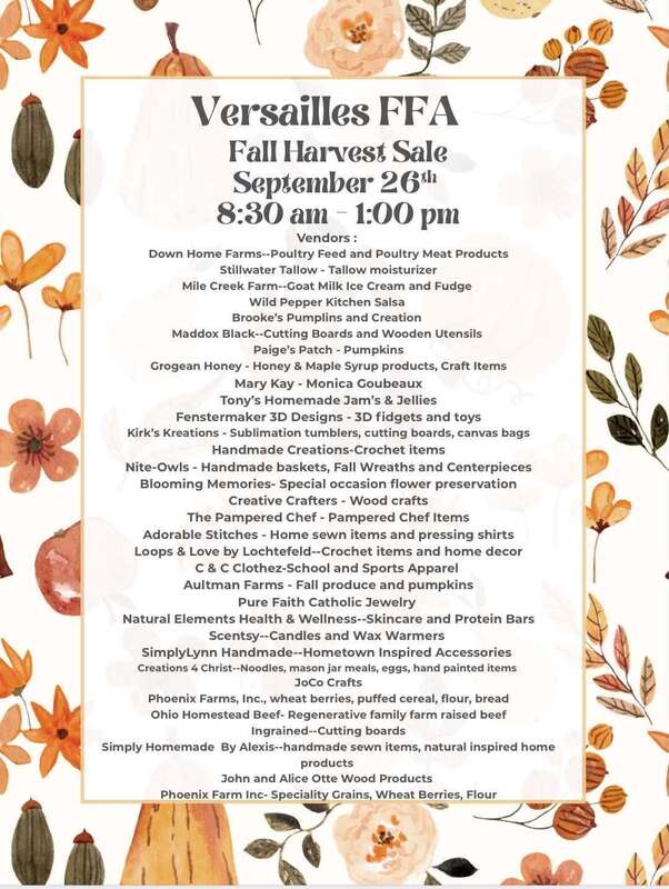 FFA Fall Harvest Sale