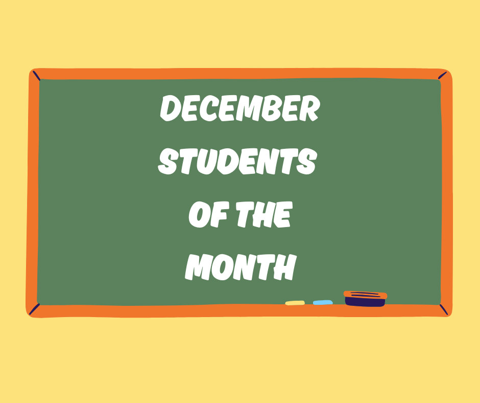 December Students of the Month