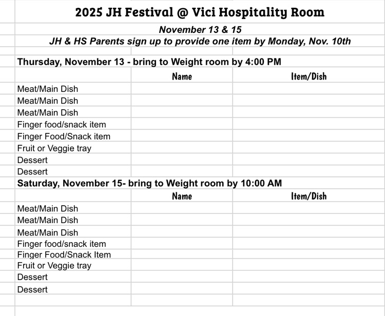 JH festival hospitality room