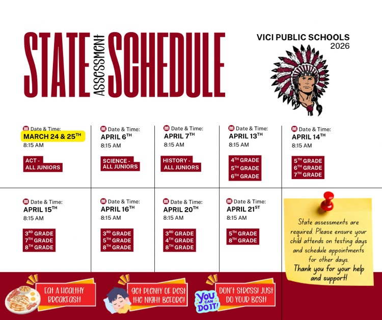 State Test Schedule