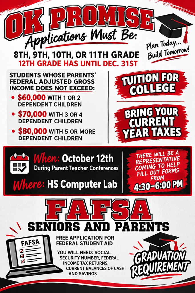FAFSA & OK Promise Night is October 12th! 