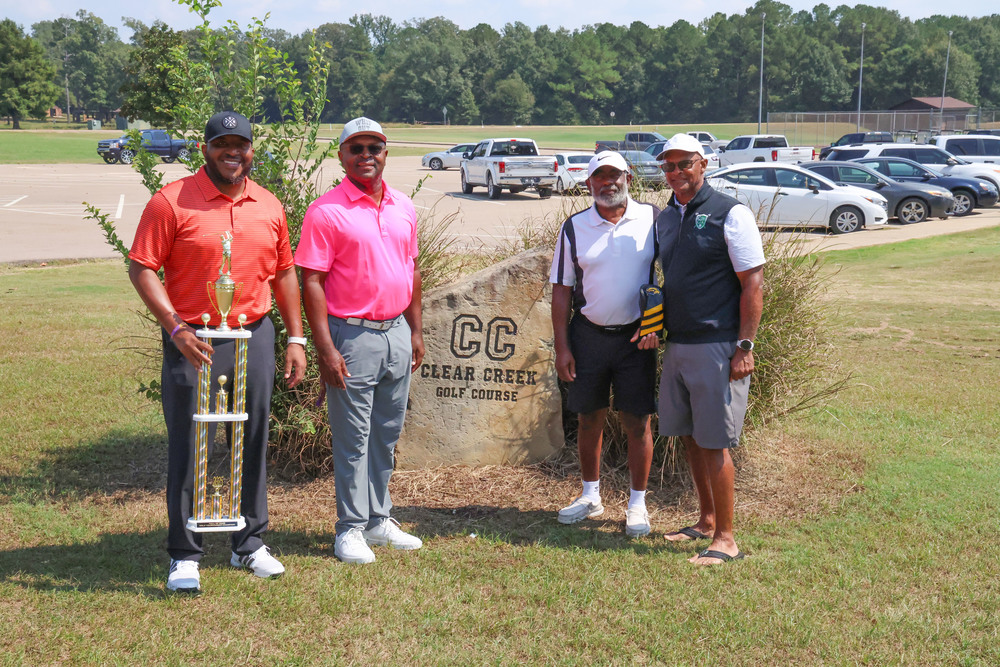 Image of winners for the Hall of Fame Golf Tournament